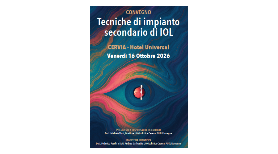  Tecniche di impianto secondario di IOL - 16 ottobre 2026 